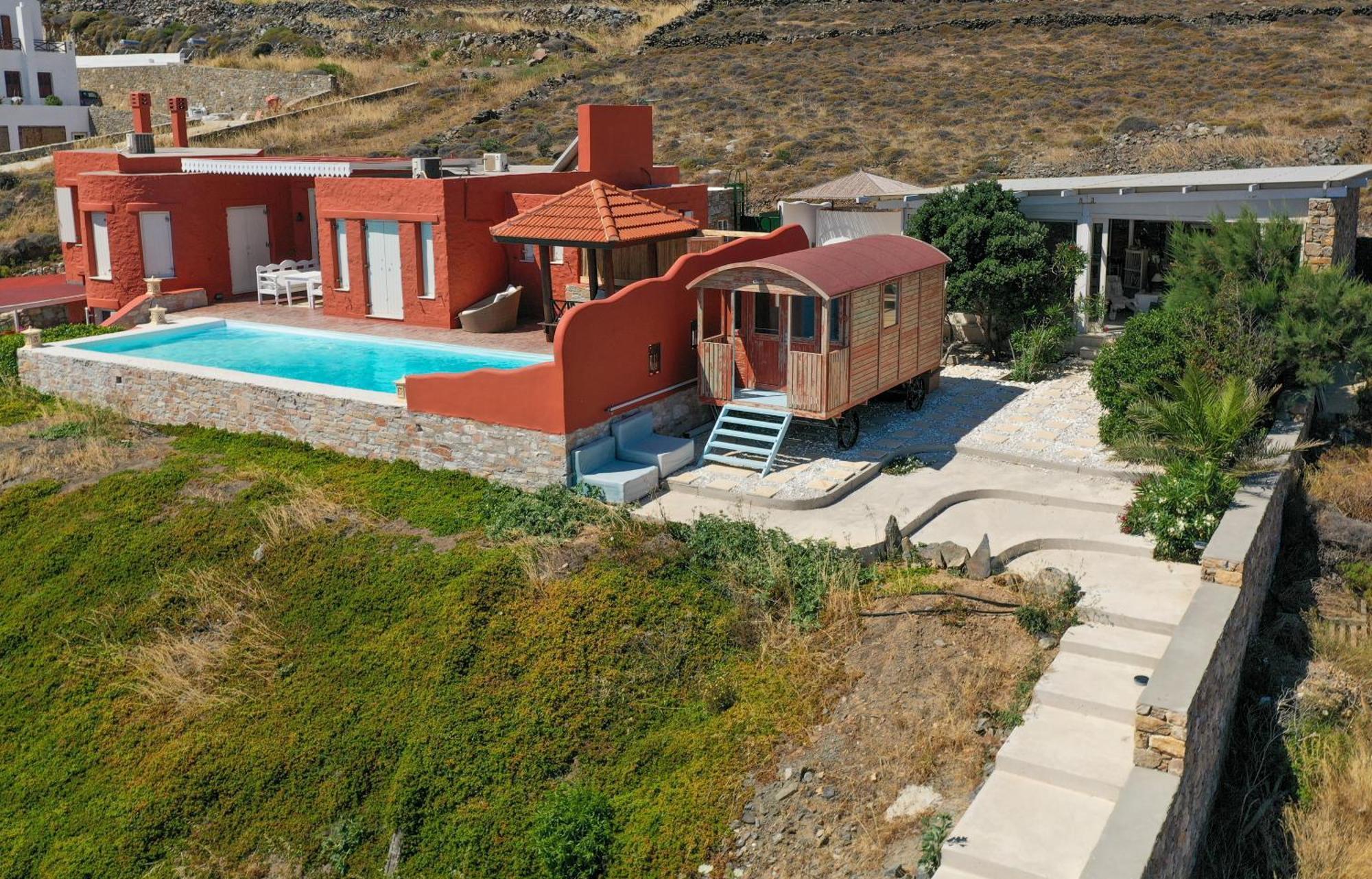 Villa Zen Dans Le Bleu Ermoupoli Exterior foto